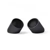 Two black cylindrical objects with a honeycomb pattern inside and ribbed exteriors, placed on a white background. Podgląd zdjęcia produktu