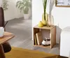Wohnling Massivholz Akazie Cube Regal 43,5 x 43,5 x 33 cm Anteprima dell’immagine prodotto 8