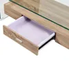 vidaXL Couchtisch Transparent 98×45×31 cm Srdce sklo Náhled obrázku produktu 3