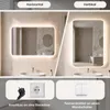 COSTWAY Badspiegel mit LED Beleuchtung 70x50cm, Wandspiegel Produktbild-Vorschau 8
