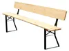 Bierbank met rugleuning BAVORD PREMIUM 220x25 cm – massief Productafbeelding-voorbeeld 1