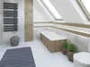 Baignoire rectangulaire 160x75 avec support de baignoire, Voir les images du produit 4