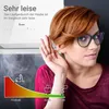 Hotte îlot 60cm recyclage air verre blanc Tactile LED App Voir les images du produit 3