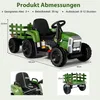 12 V Kinder Traktor mit Abnehmbarem Anhänger & Produktbild-Vorschau 2