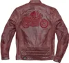 Black-Cafe London Bangkok Motorrad Lederjacke, rot, 56 Produktbild-Vorschau 2