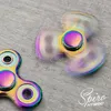 Fidget Spinner Metall Edition Hand Spiner Finger Regenbogen Produktbild-Vorschau 1