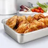 Homikit Edelstahl Auflaufform Set Rechteckig Kuchenform 2er Produktbild-Vorschau 6