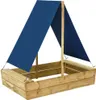 Pieskovisko so strechou 80x60x97,5 cm impregnované Náhľad obrázku produktu 1