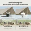 45cm přenosný stropní ventilátor s osvětlením, dobíjecí, 12 Náhled obrázku produktu 7