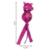 A pink KONG Wubba Ballistic Friends dog toy shaped like a hippo, with dimensions indicated. Anteprima dell’immagine prodotto