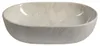 A ceramic washbasin with a marble-like pattern. Produktbild-Vorschau