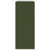 Highboard Olivgrün 67x39x95 cm Stahl Produktbild-Vorschau 8