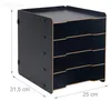 Relaxdays Briefablage, DIN A4, 5 Fächer, HBT: 29,5 x 25 x Produktbild-Vorschau 4