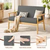 Iropro Canapé 2 places tissu 113x67x75 cm gris clair Voir les images du produit 6
