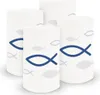 itenga 6x Windlicht klein Fisch blau Kommunion Konfirmation Produktbild-Vorschau 1