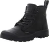 A black leather Palladium boot is shown against a white background. Náhľad obrázku produktu