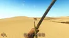 A first-person perspective of a desert environment with a hyena in the distance. Produktbild-Vorschau