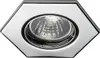 C-Light 6-Eck Halogen Einbaustrahler Spot 12 V Chrom Produktbild-Vorschau 1