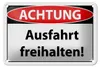 Blechschild Hinweis 18x12cm Achtung Ausfahrt freihalten Produktbild-Vorschau 1