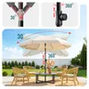 VOUNOT® Sonnenschirm Strandschirm 200cm mit Tragetasche und Produktbild-Vorschau 5