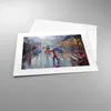 Poster - Poster ohne Rahmen - Acryl Stadt Regen - 40x30 cm Produktbild-Vorschau 3