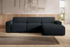 AX LIVING Canapé en L Didim mini gris foncé, 310 cm de Voir les images du produit 2