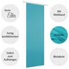 A product image with several circular callouts highlighting features of a turquoise fabric panel. Náhled obrázku produktu