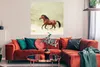 MuchoWow® Poster Pferd - Stoff - Sand 100x100 cm - Produktbild-Vorschau 2