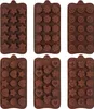 6 Stk Pralinenformen Silikon, Backformen Set Silikon zum Produktbild-Vorschau 1