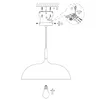 Steinhauer Pendelleuchte Bjorr 1-flammig Weiß Matt 45x45cm Produktbild-Vorschau 10