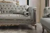 Luxus Stoffsofa Chesterfield Sofagarnitur Dreisitzer Sessel Produktbild-Vorschau 6