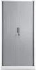 A closed filing cabinet with a roll-up door and two handles. Produktbild-Vorschau