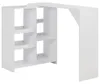 vidaXL Bartisch mit Beweglichem Regal Weiß 138x39x110 cm Produktbild-Vorschau 6