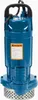 A blue submersible pump with a black handle and a warning label. Podgląd zdjęcia produktu