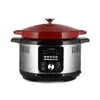 A standalone kitchen appliance with a red lid and a silver body. Podgląd zdjęcia produktu