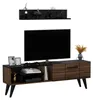 HOMIDEA Nora: mobile TV basso, mobile TV, parete TV con Anteprima dell’immagine prodotto 5