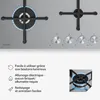 Klarstein Illuminosa 4 Plaque De Cuisson Gaz, 4 Brûleurs Voir les images du produit 6