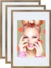 3er 5er Set Holz Bilderrahmen Lifestyle Plexi Foto Rahmen Produktbild-Vorschau 1