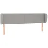 The Living Store Kopfteil mit Ohren Hellgrau 163x23x78/88 Produktbild-Vorschau 2