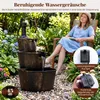 COSTWAY Gartenbrunnen mit Pumpe, 3-stufiger Springbrunnen Produktbild-Vorschau 5