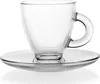 Verres à espresso avec poignée et soucoupes ovales Verres à Voir les images du produit 1