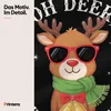 Oh Deer It's Christmas Rudolph Sunglasses Scarf Bells Funny Anteprima dell’immagine prodotto 4