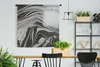 MuchoWow® Wandteppich Wandbehang Marmor - Weiß - Schwarz Produktbild-Vorschau 2