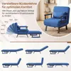 COSTWAY Schlafsessel mit Bettfunktion, Schlafsofa mit 5 Produktbild-Vorschau 4