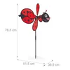 Relaxdays Windrad Käfer, niedlicher Gartenstecker, Produktbild-Vorschau 4
