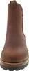 A front view of a brown leather Chelsea boot. Produktbild-Vorschau