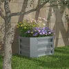 VCM Metall Hochbeet 50x40x30 cm, rechteckiger Pflanzkasten Produktbild-Vorschau 2