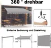 LARS360 Hellgrau 200cm Klemmmarkise Balkonmarkise mit Produktbild-Vorschau 14