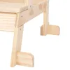 Close-up view of the wooden legs and support structure of a piece of furniture. Náhľad obrázku produktu