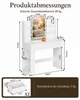 Yorbay Coiffeuse avec éclairage, miroir et bande LED Voir les images du produit 8